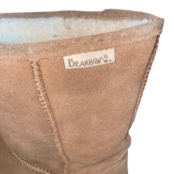 Bearpaw Womens Suede Shearling Lined Winter Boots Size 10 - Picture 2 of 8